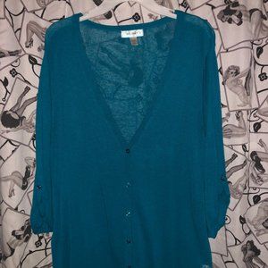 Teal Cardigan